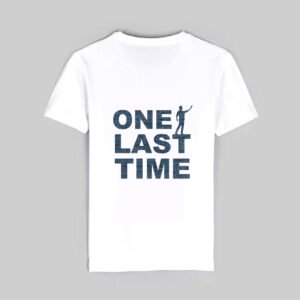 One Last Time - Tribute to Thalapathy T-Shirt Design White